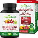 OrmanLeaf Berberine Supplement - GLP-1 Inspired Formula - Servis başına 1300 mg - Ceylon Cinnamon, Bitter Melon & Gymnema - Kilo Yönetimi Desteği - 90 Caps