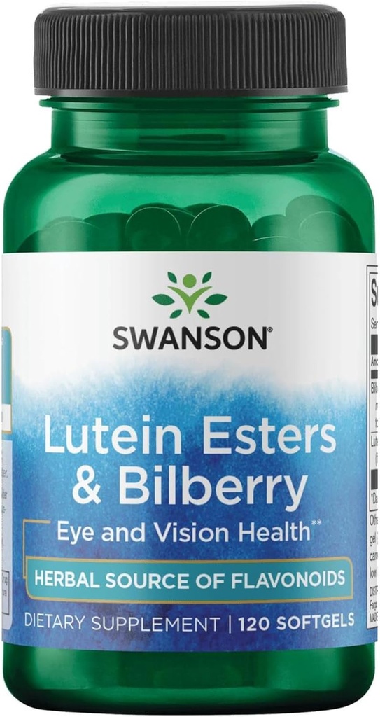 Swanson Lutein & Bilberry 6/20 Milligram 120 Sgels