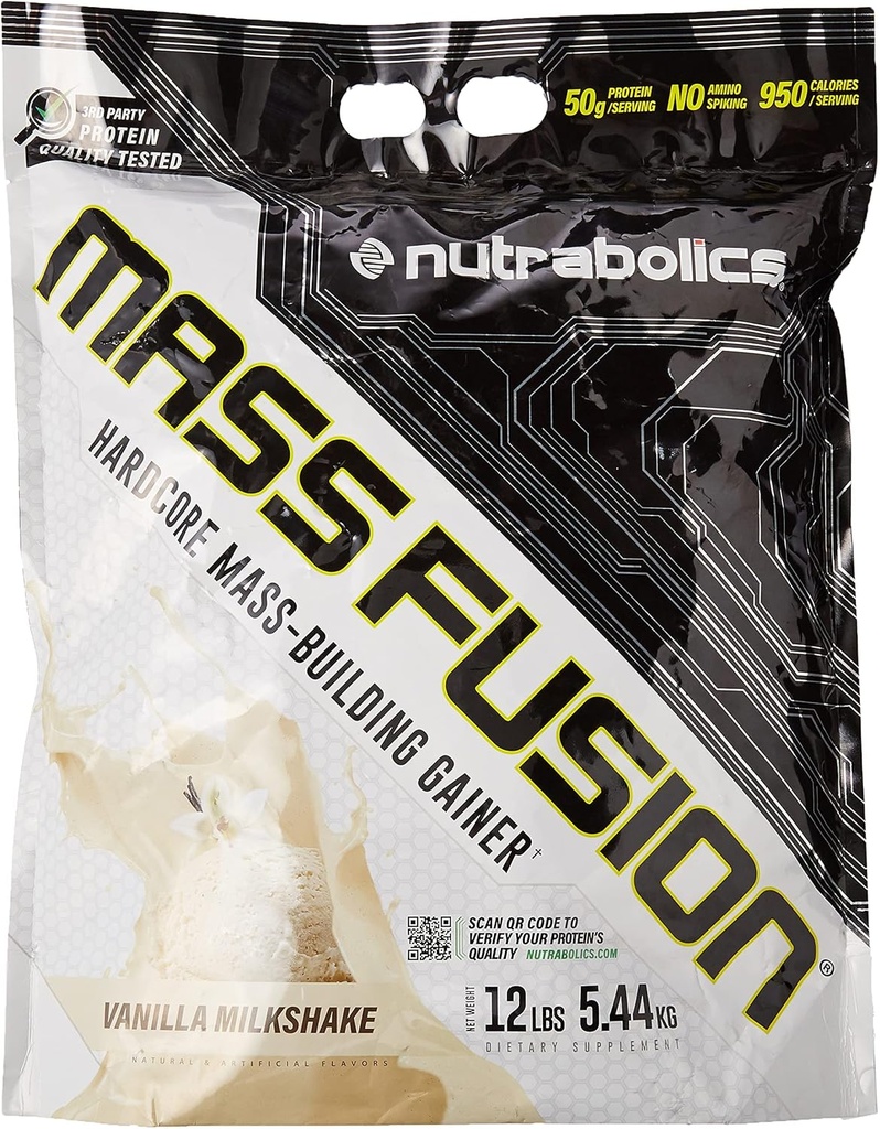 Nutrabolics Mass Fusion (Vanilla Shake, 12 Ib (29 Υπηρεσίες))