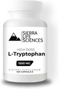 1500 mg High Dose L-Tryptophan Max Easy-to-Swallow Capsules | Gluten-Free, Non-GMO | 40 Hizmet (Single)