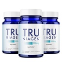 TRU NIAGEN, Anti Aging ve Hücre Rejenerasyonu için NAD Supplement, 300 mg Niagen, 30 Hizmet | Destek Hücreleri Enerji, Beyin, Kas | Nicotinamid Riboside (NR) 1 Günlük | 3 Şişeler Al
