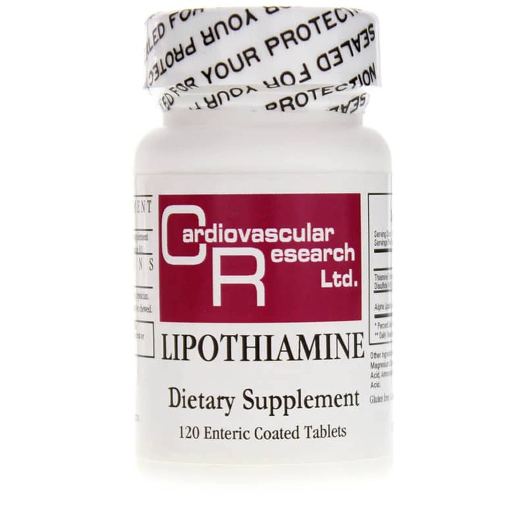Καρδιαγγειακή Έρευνα Lipohiamine B Συμπλήρωμα 120 Δισκία - Βιταμίνη Β1 Τώρα με Άλφα Λιποϊκό Οξύ - 1 X 120 Count