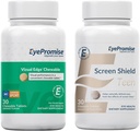 EyePromise Vizual Edge Chew Performance Eye Vitamin Ekran Shield Teen Chewable Eye Vitamin