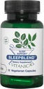Vitanica SleepBlend - Kadınlar için Uyku ve Rahatlama Desteği - Melatonin, Valerian Root, Vitamin B2 & B12 & Magnezyum - Pro Logo - 15 Vegan Caps