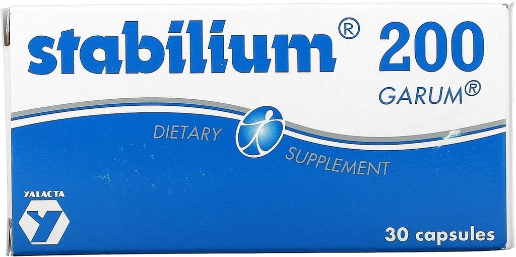 Nutricology Stabilium 200 - Φυσικά Βοηθήματα ύπνου για ενήλικες, Συμπληρώματα ανακούφισης από το άγχος, υποστήριξη ύπνου, ιχθυέλαιο, βιταμίνη Α, βιταμίνη Β6, χάπια ύπνου - 30 κόμης