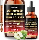 13in1 Wormwood Liquid Drops - 1900 mg Black Walnut Wormwood Sıvı Tüm Cloves & More - 60 Gün Supply - 2 Fl Oz Oz