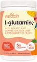 Wellah L-Glutamine Toz Tropikal Z (50 Hizmet) - 5g L-Glutamine Per Service, Stevia ile Tatlılık