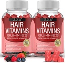 Saç Vitaminleri Gummies Supplement – Faster Hair Growth Gummy 5000mcg Biotin, Folic Acid, C & E, Support Stronger & Tier Hair, Skin, Nails, Non-GMO, for Men Women, 60 Berry Flavored Gummies, 60 Berry