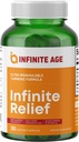 INFINITE AGE Infinity Relief Joint Support Supplement, 30 Count - ABD'de yapılan, Vegan, Gluten Free, All-Doğal - 250 mg Turmeric Extract Plus 240mg Salicin from White Willow Bark