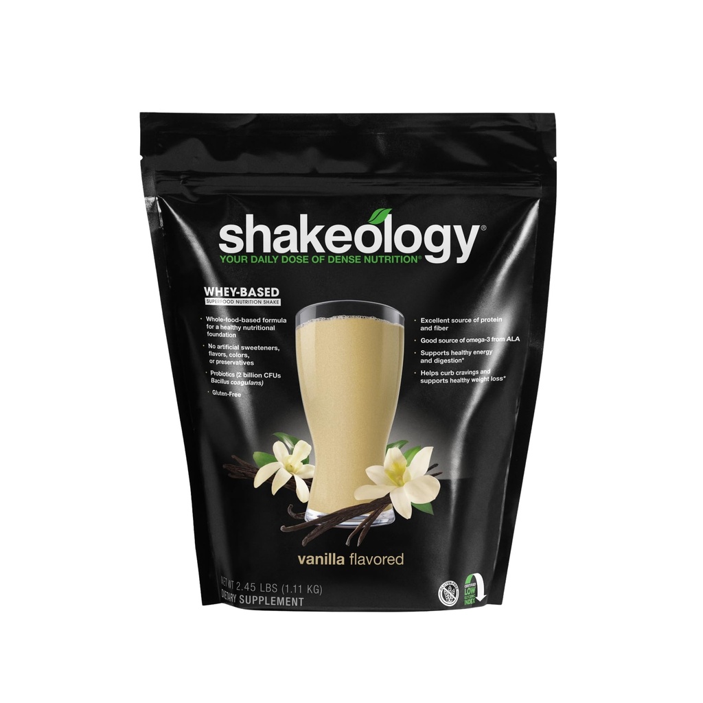 Shakeology Whey Protein Toz Toplantısı - Gluten Free, Superfood Protein Vitaminler ve Mineraller ile Shake - Sağlıklı Kilo kaybı, Lean Muscle Support, Gut Health - Vanilla, 30 Hizmet