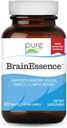 PURE ESSENCE LABS Brain Essence – Memory Supplement & Vitamin for Men, Women & Yetişkinler - Herbal ATM for Memory, Focus, Clarity & Stress Relief - Bacopa Monnieri, Ashwagandha & More (30 Tabletler)
