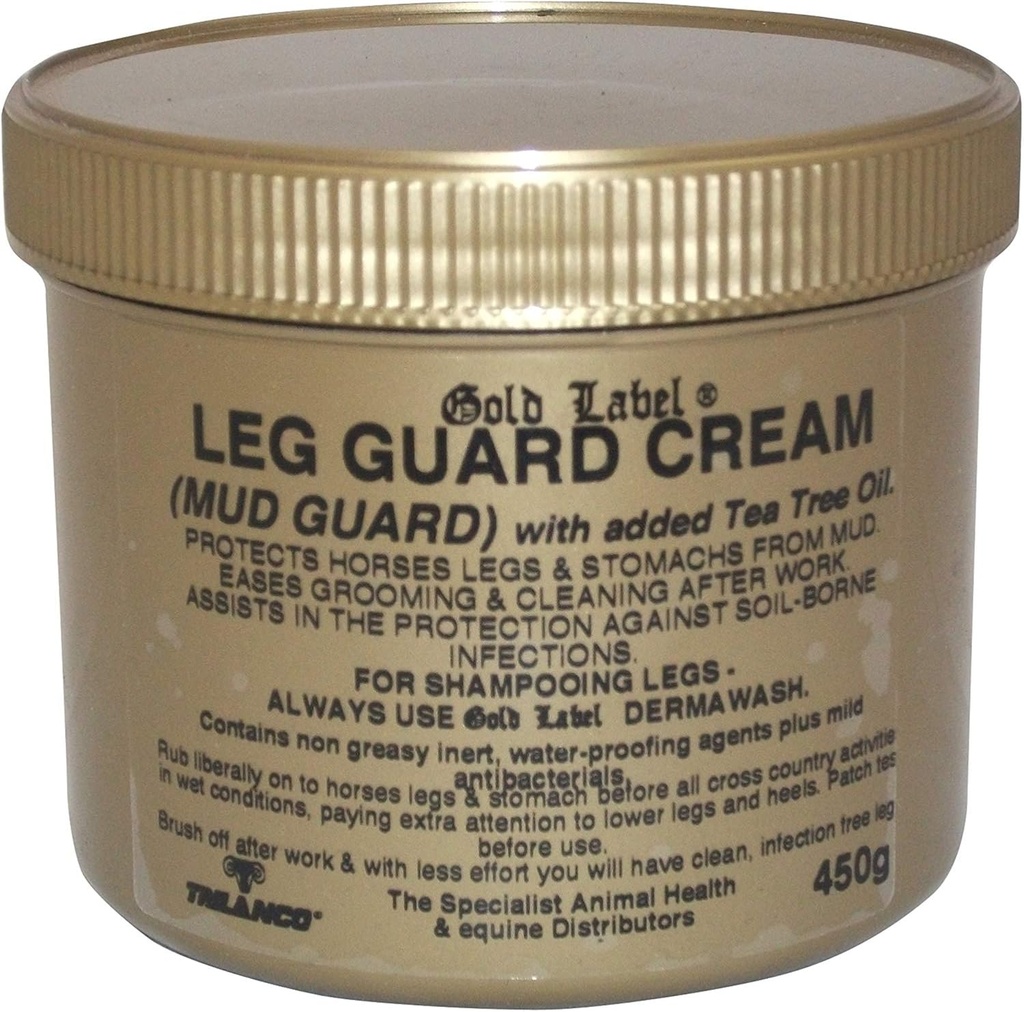Leg Guard Cream, Altın Etiket, Atlar için Mud Koruma, 450 Gm