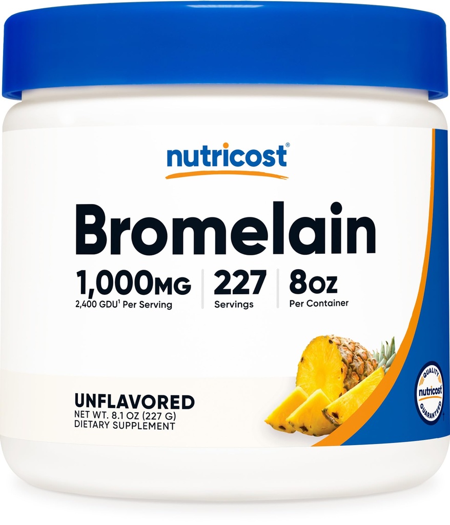 Nutricost Bromelain Toz 8 OZ - Non-GMO, Vegetarian, Gluten Free