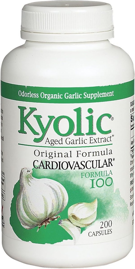 Kyolic Aged Extract Extract Cardiovascular Health Formula 100, 200 Capsule ( 1'in paketi)