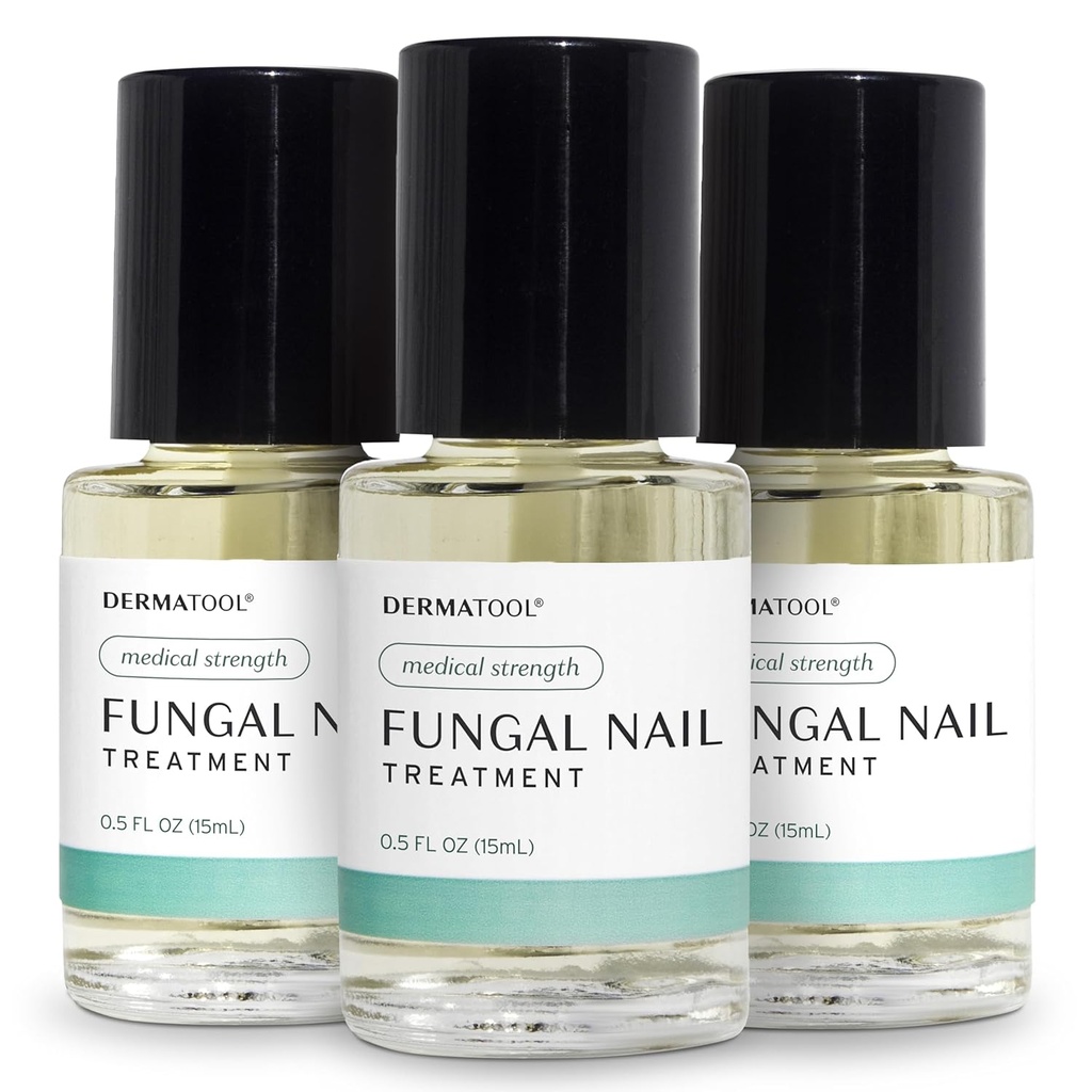 Toenail Fungus Tedavisi Ekstra Güçlü Antifungal Çözüm ve Toenail için Nail Fungus Tedavisi - Tamirler Fungal Hasarlı, Sarı, Discolored Nails - Parmaknails - 3 Paket