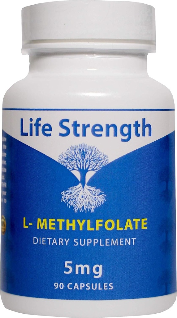L-Methylfolate 5 MG, Optimized & Highly Bioactive Torch Folate, 5MTHF Supplement for Mood and Immune Support, Natural Diyet Supplement for Energy, Non-GMO & Gluten-Free, 90 Capsules