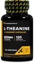 Primaforce L- Theanine Κάψουλες (120 Κάψουλες, 200mg L- Theanine ανά υπηρεσία) - Theanine Amino Acid Supplement