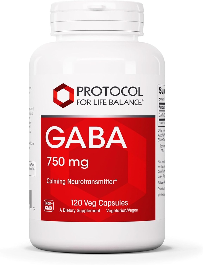ΠΡΩΤΟΚΟΛΛΟ ΓΙΑ ΙΣΟΡΡΟΠΙΑ GABA 750mg - Κανονική Γνωστική- Συμπλήρωμα - 120 Veg Caps