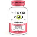 Viteyes Omega-3 Vision Health Supplement, EPA & DHA Rich Diyetary Supplement, 90 Softgels