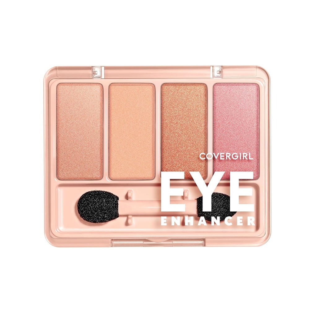 COVERGIRL Eye Advancedr, Bellini Spritz, Eye gölge Quad, Wear, Clean & Vegan, Talc-Free, Matte & Shimmer Finales, Smudge-Proof, 0.19oz