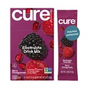 Cure Hydration | Plant-Based Electrolyte Drink Mix | No included Sugar | Dehidrasyon Yardımı Banyo Su ile Yapılan | Non-GMO | Vegan | 8 Packets Kutu - Berry Pomegranate