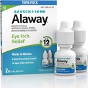 Alaway Antihistamin Eye Drops for Itchy Eyes, Fast-Acting, Up to 12 Saat Göz Itch Relief, Klinik Olarak Test Edilmiş Prescription-Strength Formula, 0.34 Fl Oz (Pack of 2)