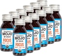 TEAONIC Beyin Mojo: Focus Wellness Shots - USDA-Cerhid Vegan Formula Ginkgo Biloba, Ginger, Turmeric - 12 Şişe x 2 Fl Oz Her - Gluten-Free, Non-GMO
