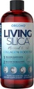 Orgono Yaşayan Silica Collagen Branson | Vegan Mineral-Based Silica Supplement | Ortak & Bone Support, Glowing Skin, Güçlü Saç & Çiçeği | 16.9 Fl Oz Oz Oz