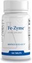Βιοτική Έρευνα Fe-Zyme 25 Milligram σίδηρος, Προστέθηκε ψευδάργυρος και χαλκός, Υποστηρίζει κανονική παραγωγή ερυθρών κυττάρων αίματος, Υγιή επίπεδα ενέργειας 100 δισκία