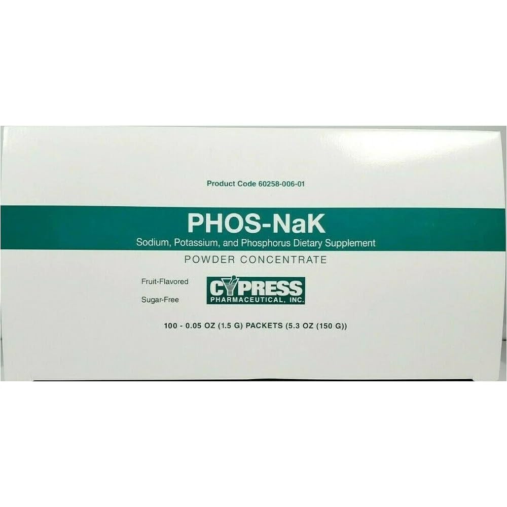 MCK27102700 - Cypress Pharmaceutical Phos-NaK Diyeter Supplement Sodyum / Pyum / Phosphorus 160 mg - 280 mg - 250 mg Unit Dose, Oral Toz Yoğun Meyve Flavor