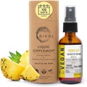 Organik Raw Bromelain Mist-Liquid Pineapple Extract - Gelişen Potency 500 mg, Çocuklar ve Yetişkinler için - Digestive Health, Inflammatory Response ve şifa - Non-GMO - 60 ml 120 Day Supply
