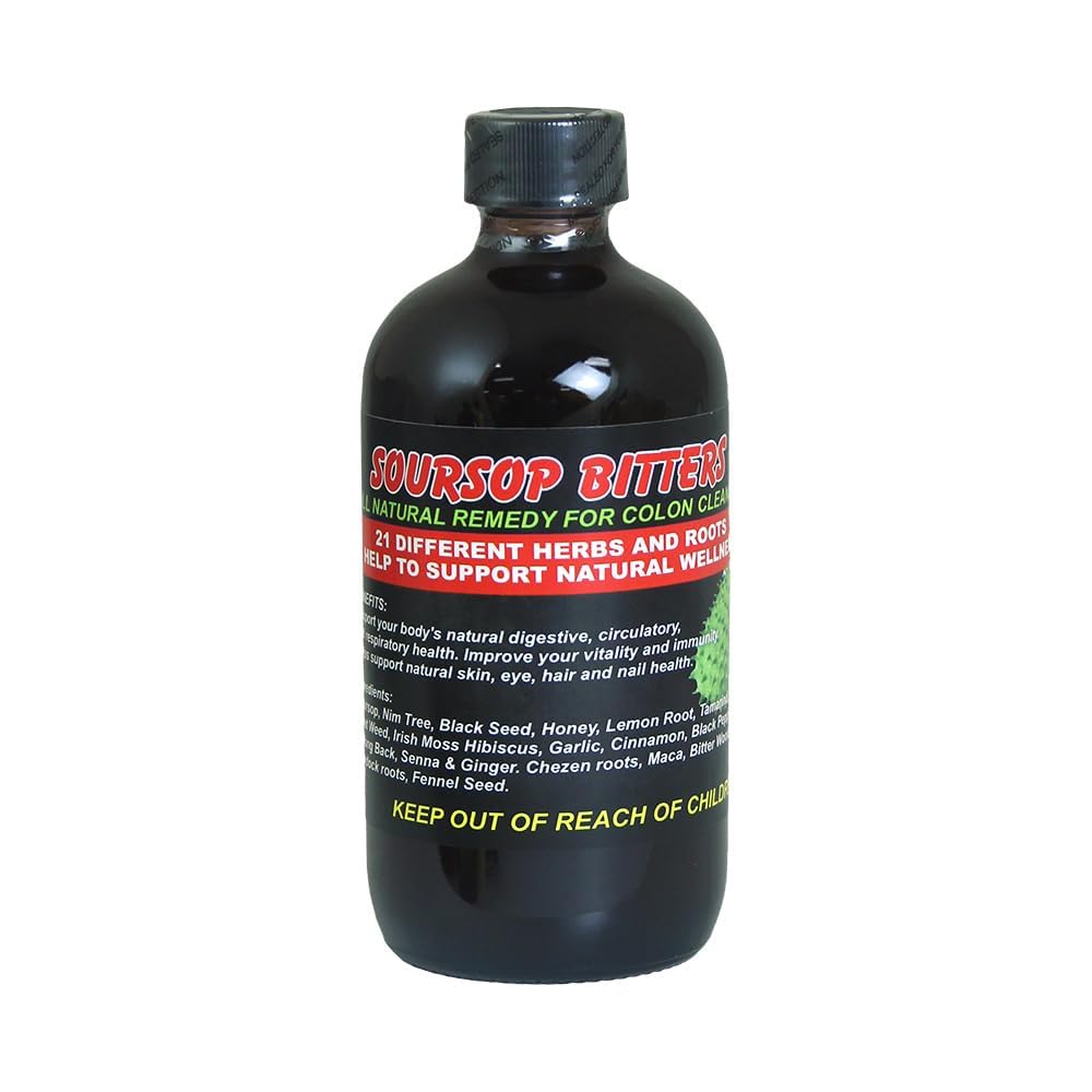 Genric Soursop Bitters –8oz – Immune Support – Natural Bitter Soursop with Botanical Extractsop