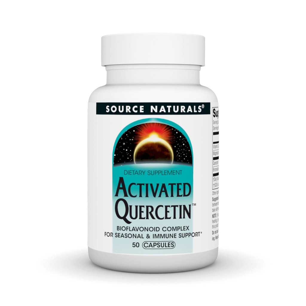 Source Naturals Ενεργοποιημένο Quercetin, Bioflavanoid Complex, για Εποχική & Ανοσολογική Υποστήριξη - 50 Κάψουλες
