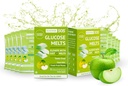 Glucose SOS Melts Dextrose Toz Doğal Meyve Safe Sugar, Glucose Tabs, Sports Supplement, Fast Acting Tabletleri 10 Bireysel 15g Yeşil Apple ile Yapıyor