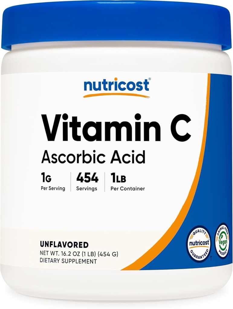 Nutricost Pure Ascorbici Toz (Vitamin C) 1LB