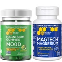 Natural Stacks Magtech + Mood Gummies Sche - 4 Forms of Magnezyum - Destekler Rahatlama ve Beyin Sağlığı * - 120 Adet