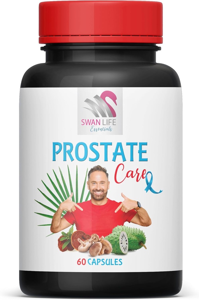 saw palmetto prostate extra-strength - PROSTATE SUPPORT PILLS - Stinging Nettle Leaf, Maitake Mushroom, Reishi, Shiitake, Saw Palmetto, prostate support supplement for men, 1 Bottle 60 Capsules