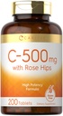 Carlyle Βιταμίνη C με Rose HIPS 500mg 