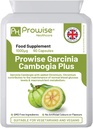 Garcinia Cambogia 1000mg 60 κάψουλες - Ηνωμένο Βασίλειο Κατασκευάζονται  Πρότυπα από Prowise Healthcare - Κατάλληλο για χορτοφάγους & Vegans