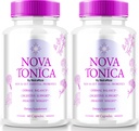 (2 Pack) κάψουλες NovaTonica, Nova Tonica για την υποστήριξη φυσικά υγιή και λαμπερό δέρμα, επιπλέον ισχυρό συμπλήρωμα για την υποστήριξη της ενυδάτωσης, δερματική ενίσχυση χάπια βιταμίνης, Nova τονωτικό σχόλια (120 κάψουλες)
