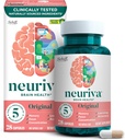 NEURIVA Original Decaffeinated Klinikly Tested Nootropic Brain Supplement for Memory, Focus & Concentration, NeuroFactor & Phosphatidylserine, 28ct Capsules