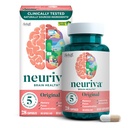 NEURIVA Original Decaffeinated Klinikly Tested Nootropic Brain Supplement for Memory, Focus & Concentration, NeuroFactor & Phosphatidylserine, 28ct Capsules