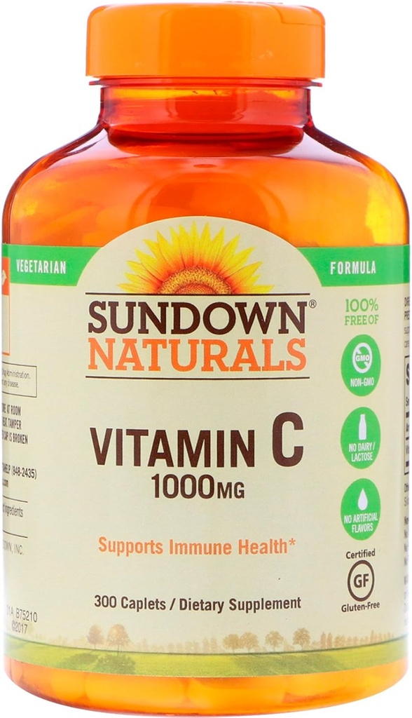 Sundown Vitamin C, 1000 Mg, High Potency, 300 Kont Şişes