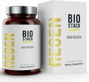 BIOSTACK NAD Regen - Gelişmiş NAD+ NAD3, Yüth Spermidine, Resveratrol, Niacinamid | NMNH Alternatif | Anti Aging, Longevity & Cellular Health, Vitamin B3 Kompleksi (180 Capsules)