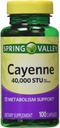 Spring Valley - Cayenne Meyve 40.000 STU, Whole Herb, 100 Capsules