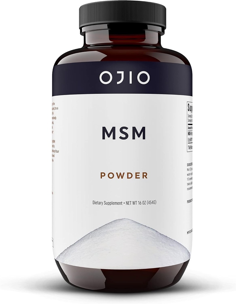 Pure OptiMSM MSM Toz - MSM Supplement - Ortak, Cilt, Saç, Nails - Kosher, Vegan, Gluten Free, Non-GMO, No Pesticides or Herbicides - 16 oz (Pack of 1)