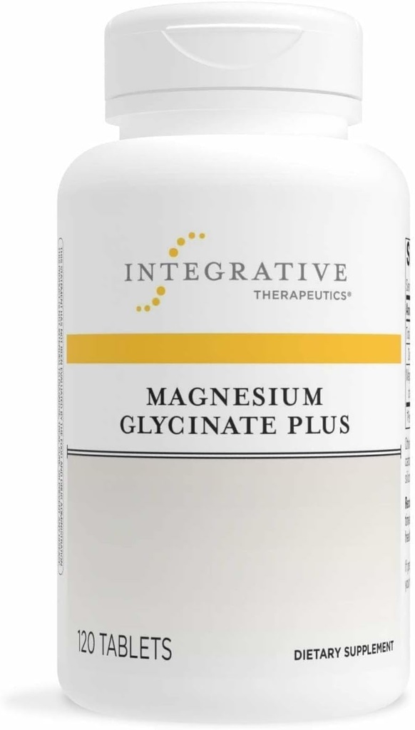 Bütünleştirici Tedaviler Magnezyum Glycinate Plus - Beyin Fonksiyonlu Yetişkinler için Tamam * - Destekler Kalp ve Muscular Fonksiyonl* - Süt-Free & Gluten-Free - 120 ( Count60 Hizmet)