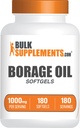 BulkSupplements.com Borage Oil Softgels - Gamma Linolenic Acid Supplement, Borage Oil Supplements, Borage Oil 1000 mg - Gluten Free, 1 Softgel per Service, 180 Count (Pack of 1)