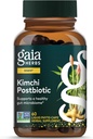 Gaia Herbs Kimchi Postbiyotik - Gut Health için Doğal Digestive Supplement - Organik Fermented Kimchi - Sütden Ücretsiz, Soy & Gluten - 60 Vegan Capsules (30 hizmet)