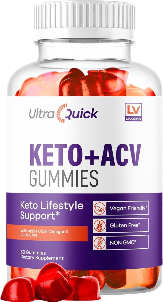 LIVORKA Ultra Quick Keto ACV Gummies - Ultra Quick Gummies, UltraQuick Keto Plus ACV Gummies, Ultra Quick Keto ACV Gummies Support, UltraQuick Keto ACV Gummies, UltraQuick, 60 Gummies για 1 μήνα